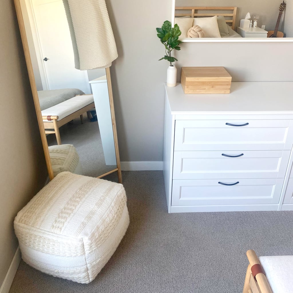 This Textured Target Pouf Is the Statement Piece My Bedroom Was Missing