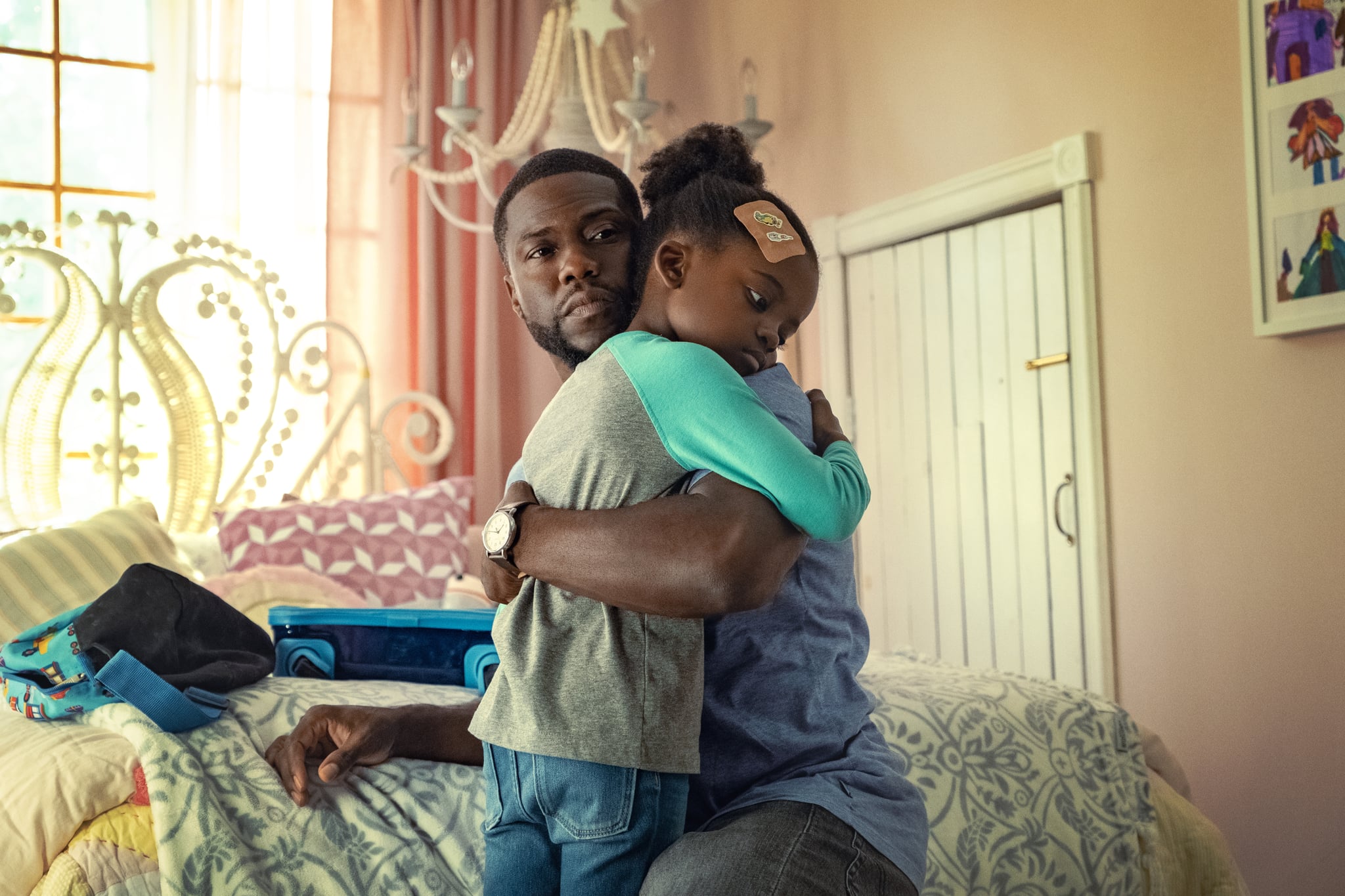 FATHERHOOD (L-R): KEVIN HART as MATT, MELODY HURD as MADDY. Cr. PHILIPPE BOSSE/NETFLIX © 2021. 