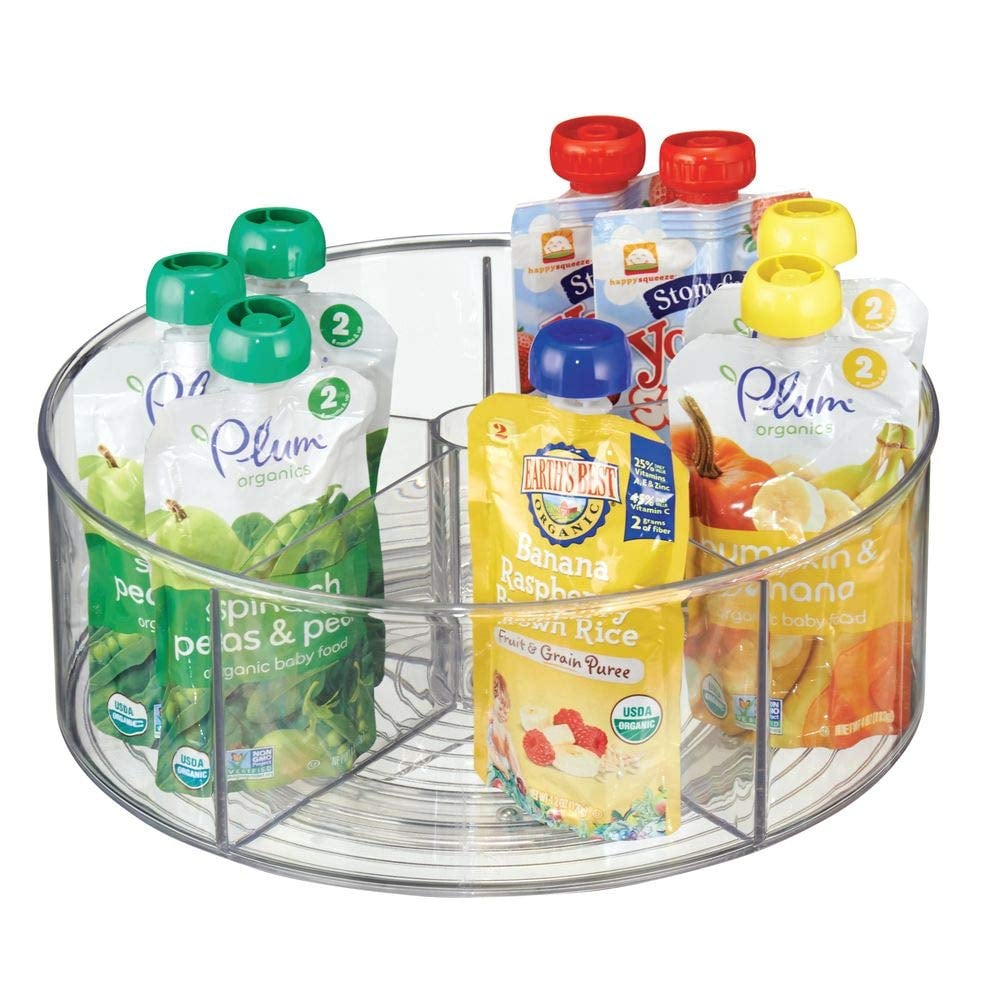 Mdesign Divided Lazy Susan Storage Best Cabinet Organisers