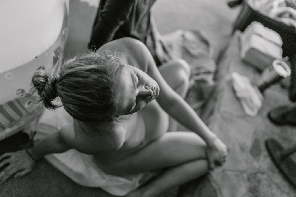 Mom Breastfeeding During Childbirth