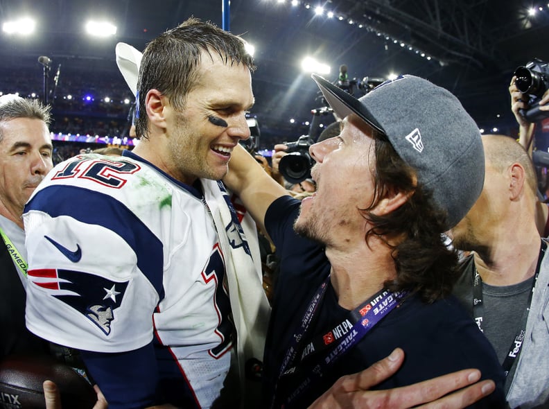 After the win, Mark Wahlberg shared Tom's joy.