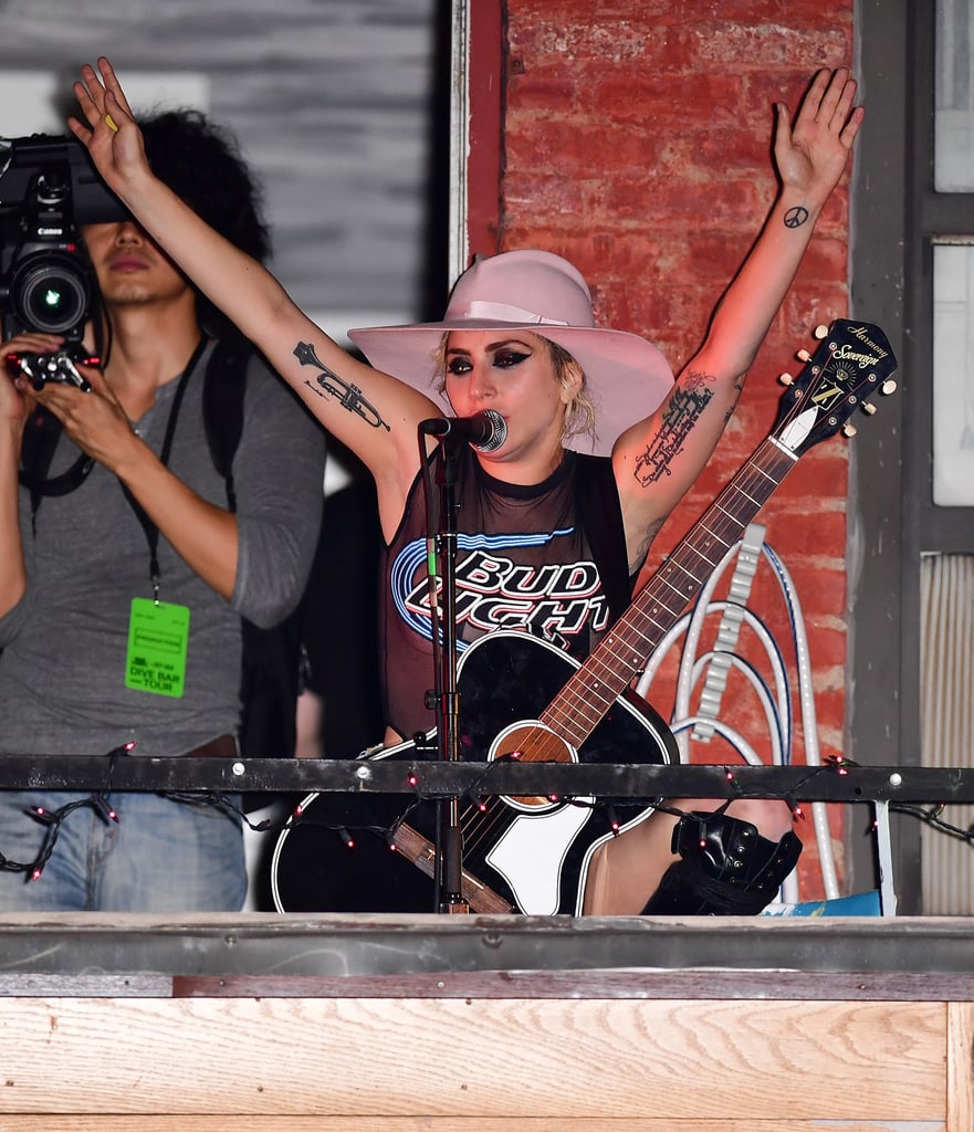 Lady Gaga's Concert at the Bitter End Bar in NYC 2016 POPSUGAR