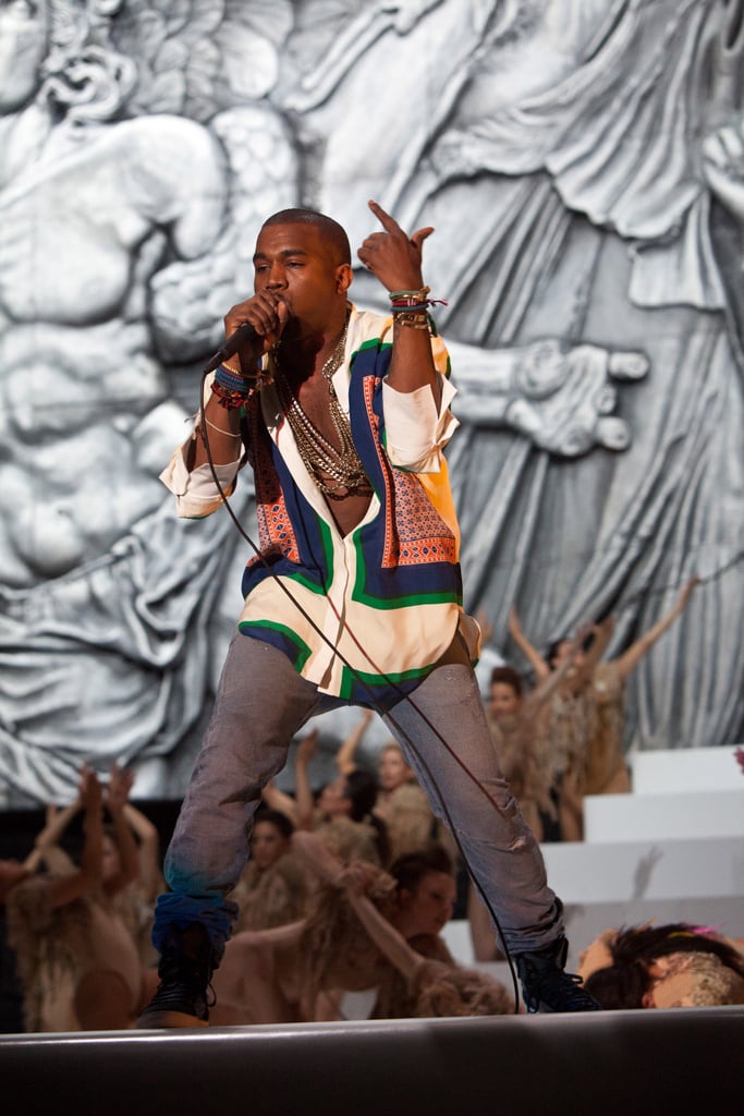 Kanye West took the stage at Coachella in 2011.