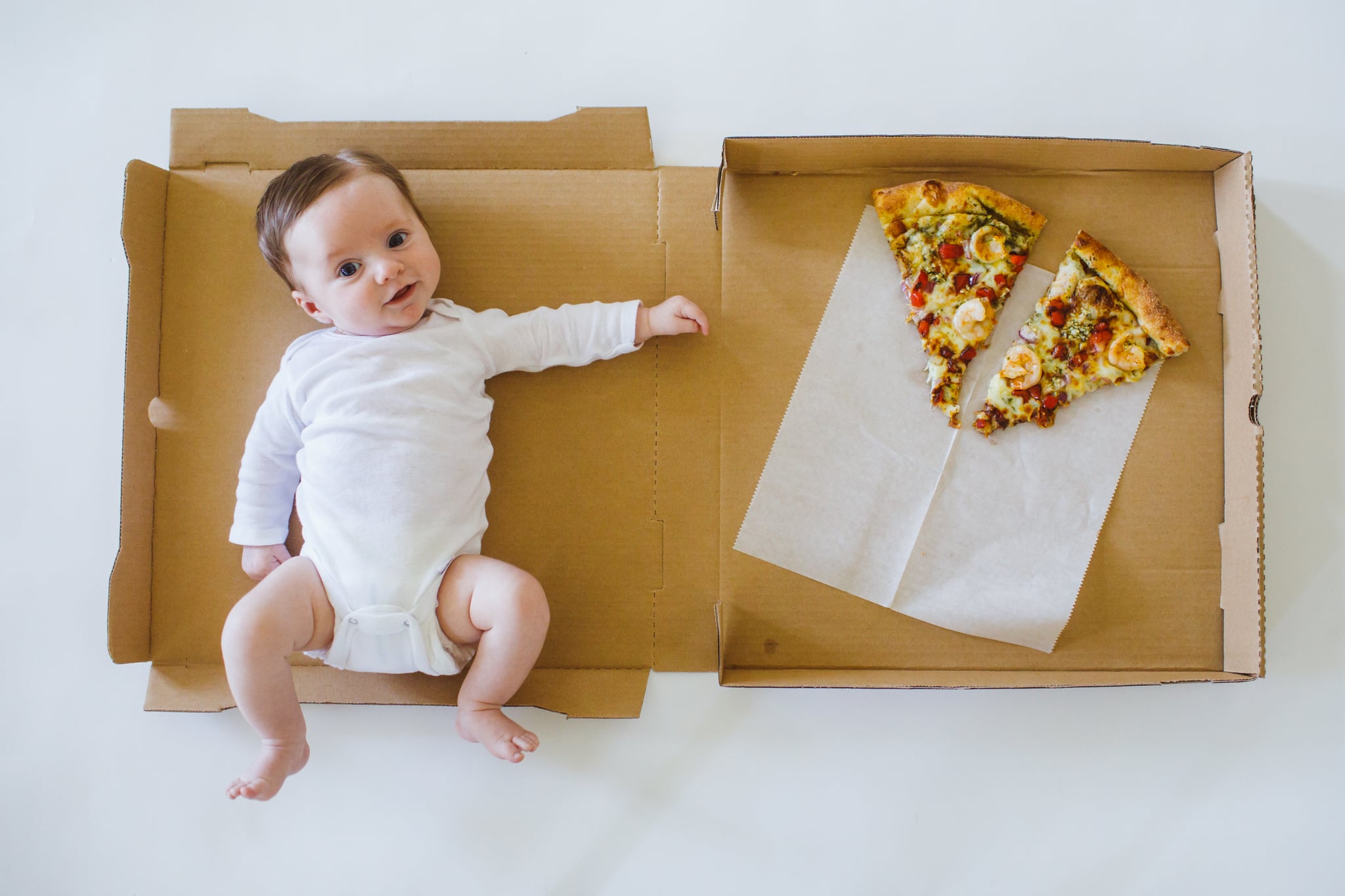 Фотосессия с пиццей дети