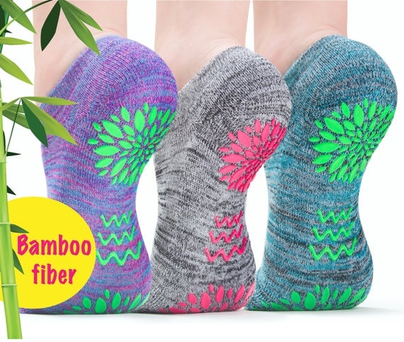 Luckaya Bamboo Non-Slip Socks