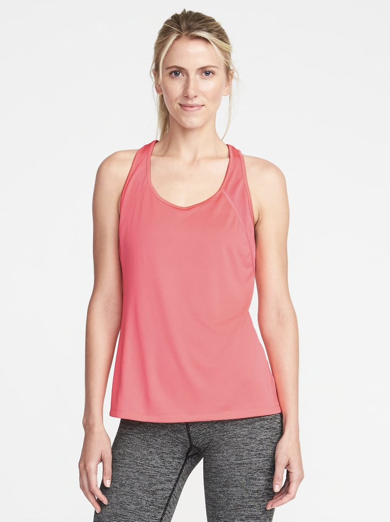 Semi-Fitted Mesh Tank | Best Workout Clothes at Old Navy | POPSUGAR ...
