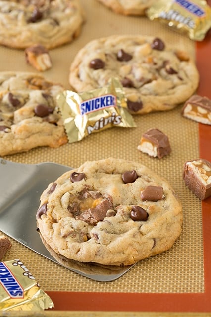 Snickers Chocolate Chip Cookies
