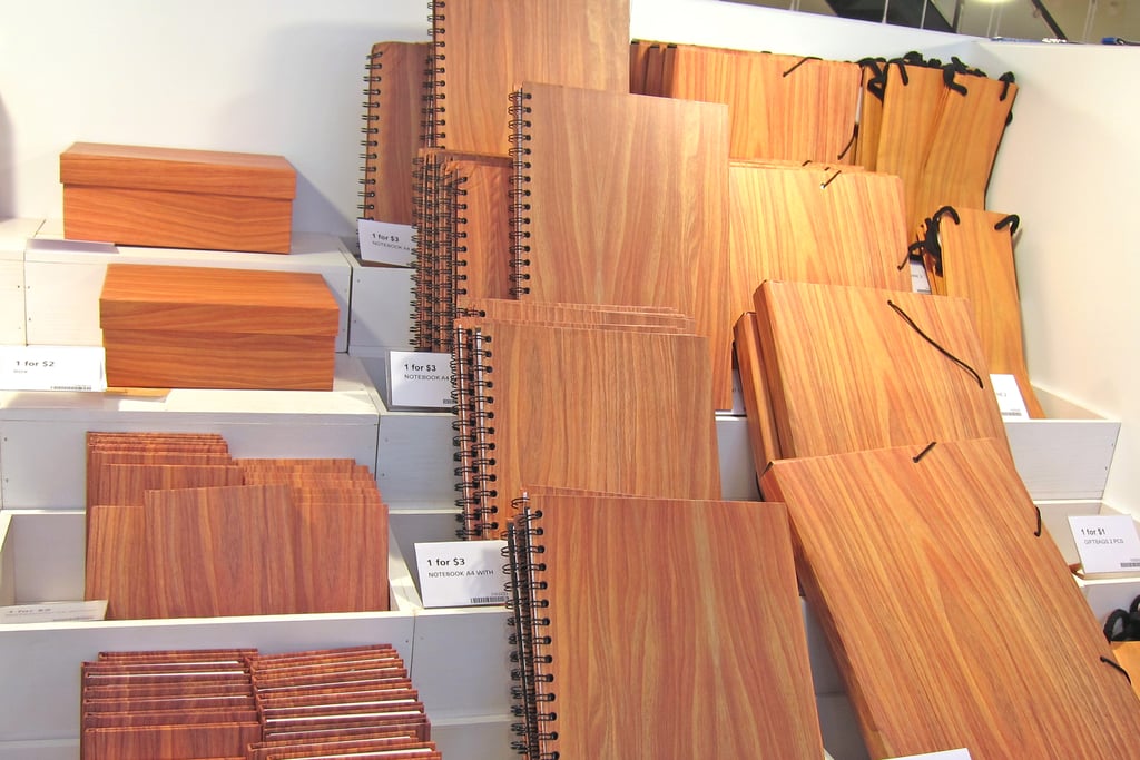 Faux Bois Blank Books
