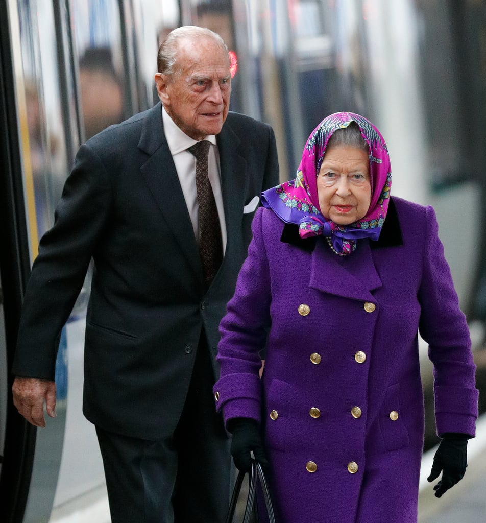 Queen Elizabeth and Prince Philip Christmas Train Ride 2017