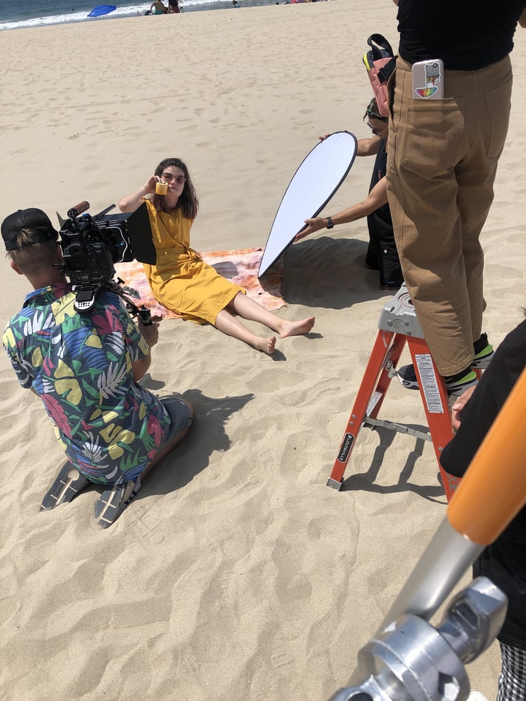 The next thing she knew, Brake was getting her model debut on a white sand set in Venice Beach, CA, with a group of people her age from all walks of life — with different backgrounds and challenges and LGBTQ+ experiences — wearing a yellow Anthropologie dress as sunny and bright as the day itself. Finally, she felt like she belonged. 
"Lexi came home that day and told everybody where she was and how people loved her for her — you could tell she was finally proud to be who she is," said Kym. "It was amazing to see a company celebrate everybody who's beautiful in their own special way. As a mom, I always see the same girls in campaigns, who are tall and skinny, and this shoot was just so different."
The impact that day had on Brake trickled into the many days that succeeded it. She quickly changed her Instagram handle to @dandy_walker_Lexi, scribbling that she has special needs right at the top in her bio. "I was just so excited to be included in something," said Brake. "Kinship changed everything in my life when they invited me on the photo shoot. Now I just want [people] to see the real me."