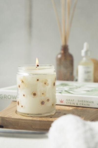 Pressed Botanical Candle