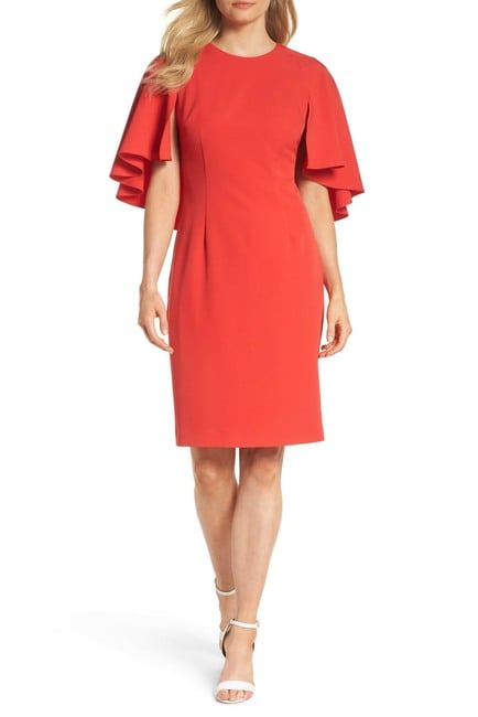 Eliza J Cape Sleeve Dress