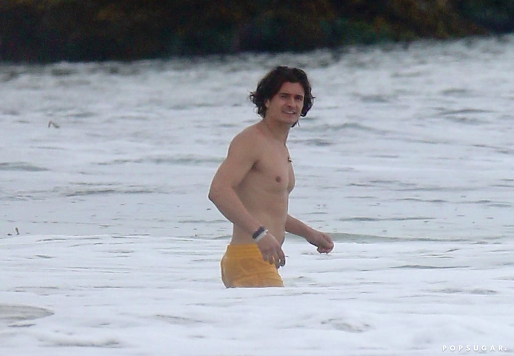 Orlando Bloom Shirtless in the Ocean | Pictures