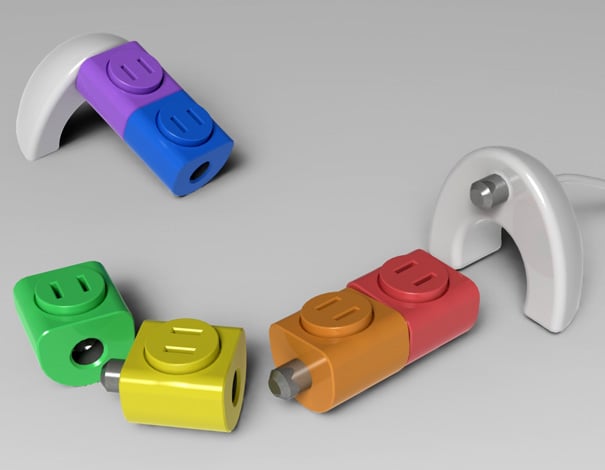 Rainbow Rotating Electrical Outlet