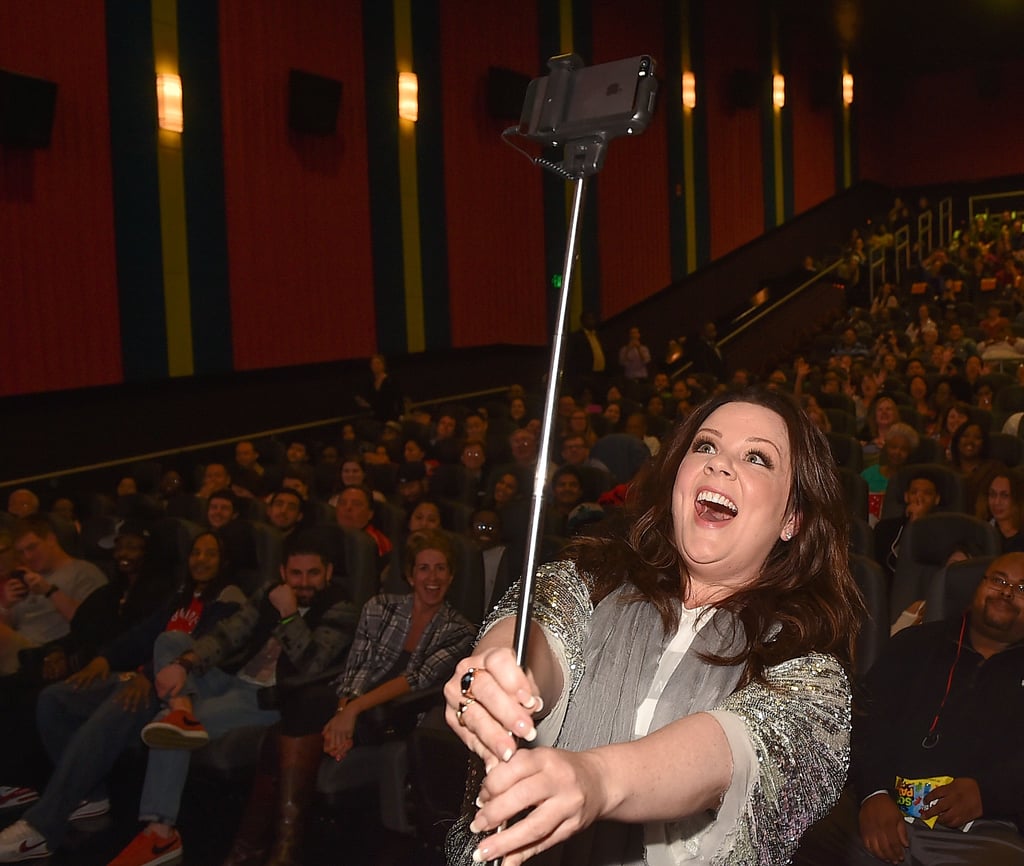 Melissa McCarthy got a packed selfie at the screening of Spy in Atlanta on Monday.