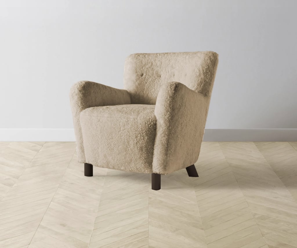 The Best Tan Shearling Chair: Maiden Home Perry Chair