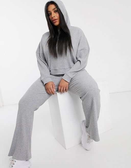 flare velour tracksuit