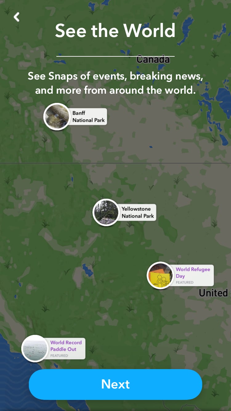 To get started, zoom out of the Snapchat camera to access Snap Map.