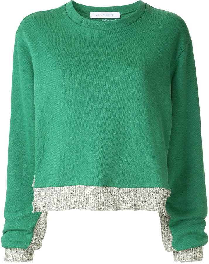 Walk Of Shame Round-Neck Cropped Sweatshirt