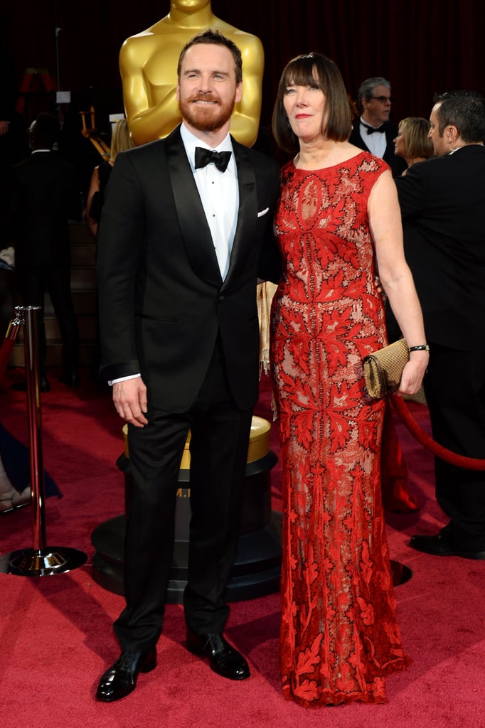 Michael Fassbender had his mom, Adele, by his side for the Oscars.