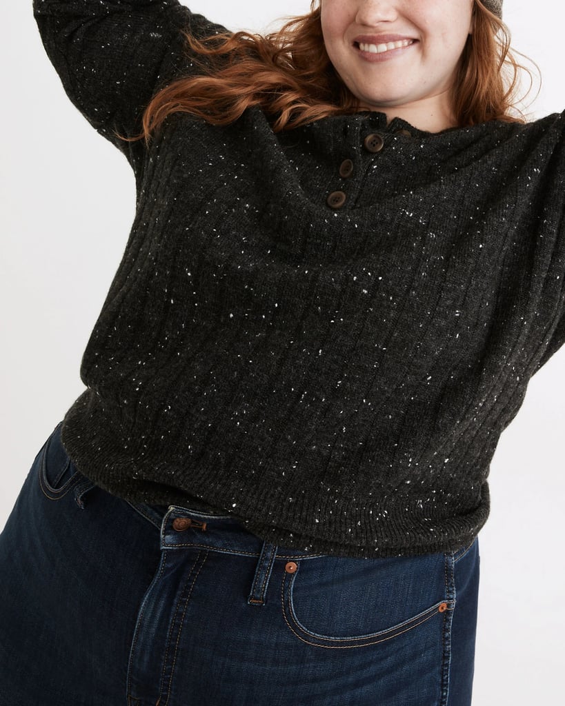 A Cozy Fall Staple: Madewell x Dia & Co Donegal Bowden Henley Sweater