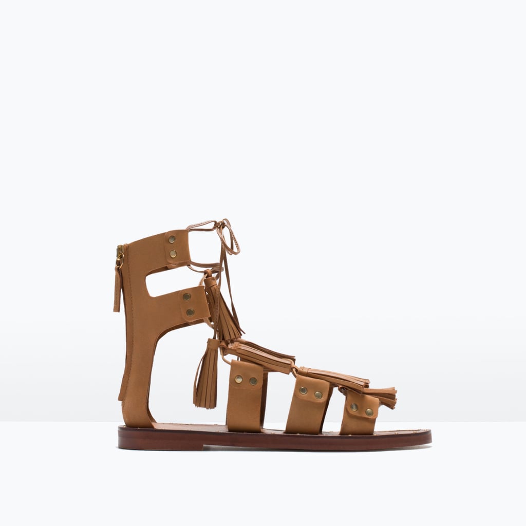 Zara Tasseled Roman Sandals