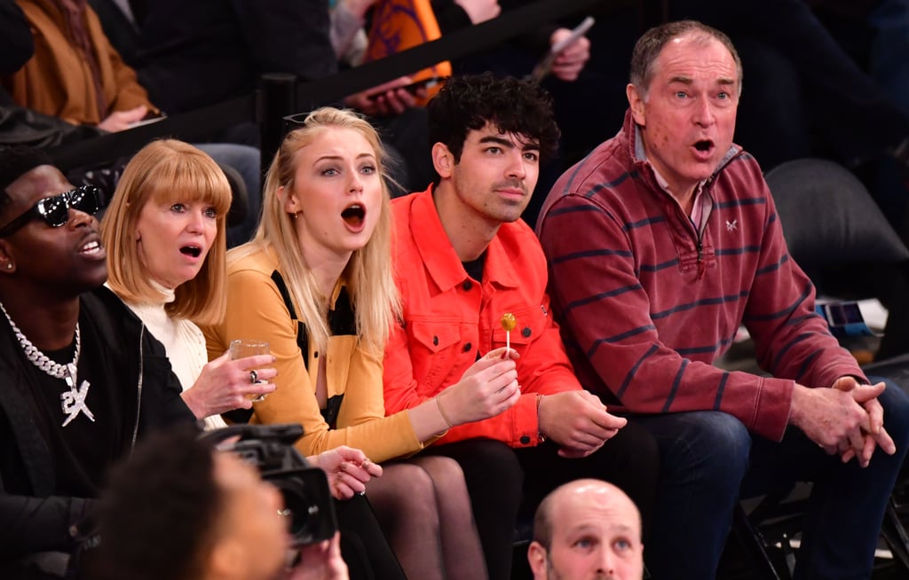 Joe Jonas and Sophie Turner at Basketball Game March 2019