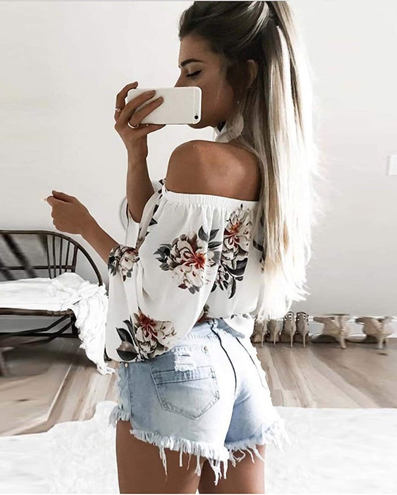 Hibluco Fashion Off Shoulder Top