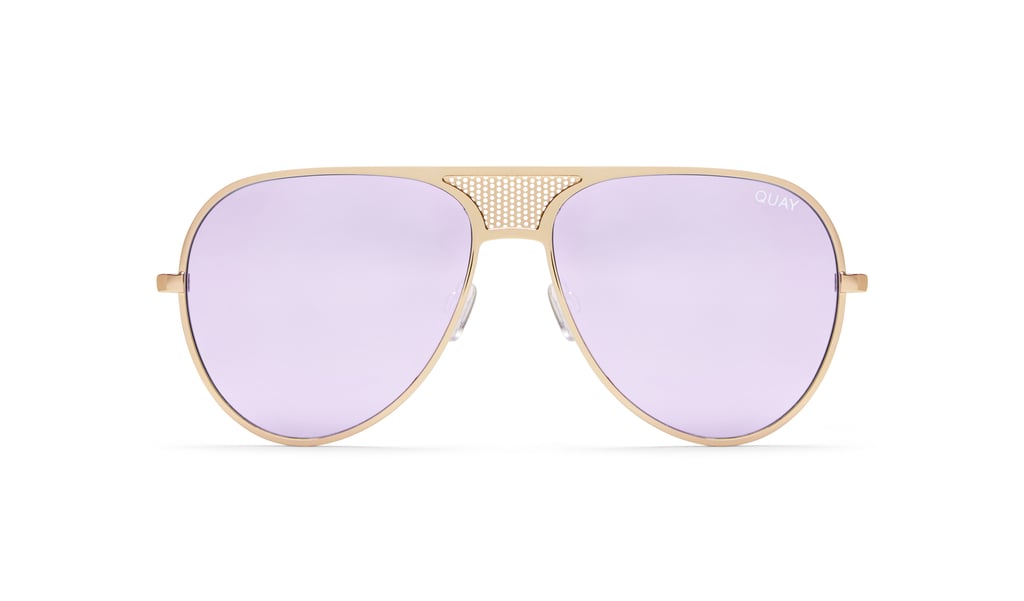 Iconic Sunglasses in Gold/Purple ($75)