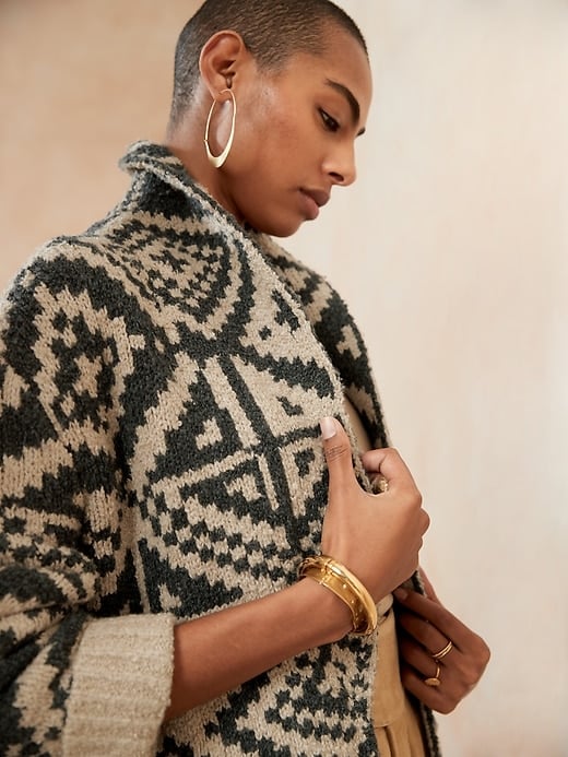Banana Republic Heritage Jacquard Cardigan
