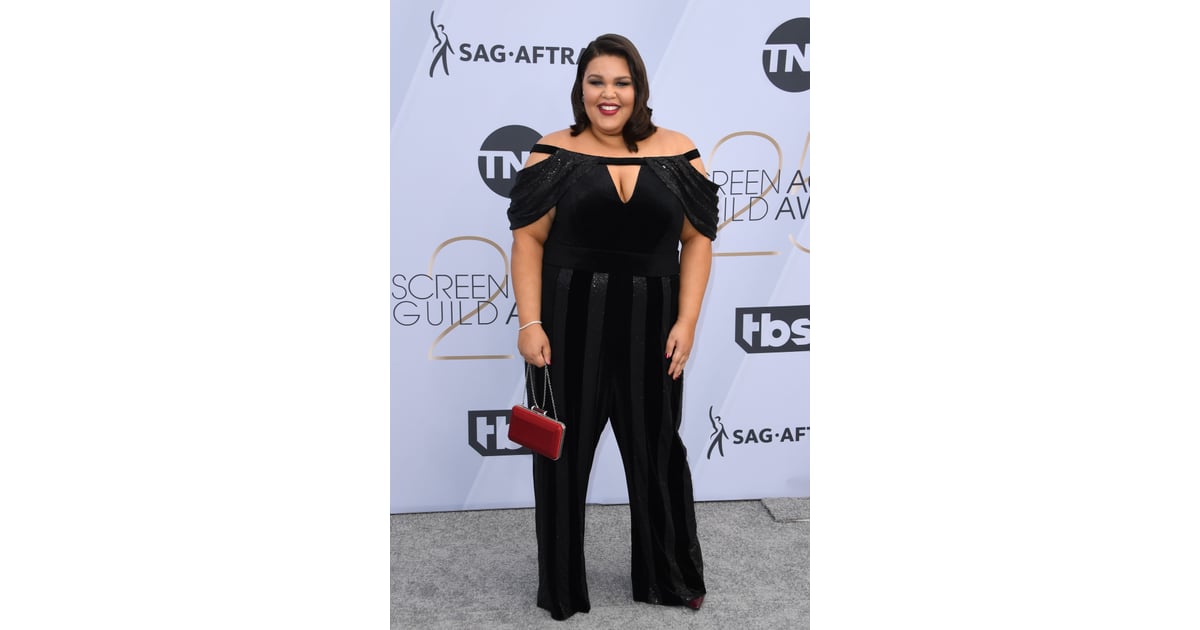 Britney Young at the 2019 SAG Awards SAG Awards Red Carpet Dresses(00)