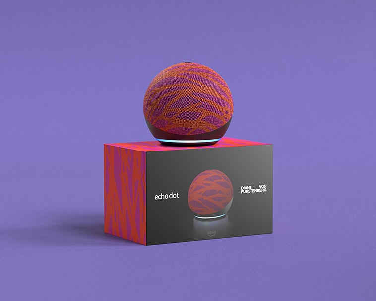 Bold and Colorful: Echo Dot (4th Gen) Limited Edition Diane von Furstenberg in Twigs