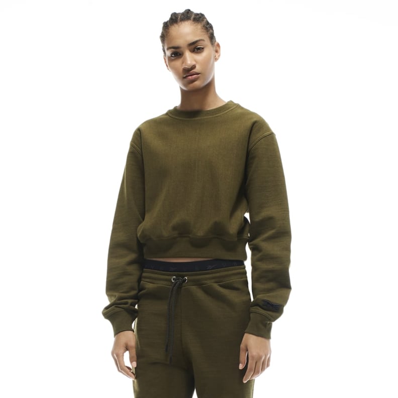 Reebok x VB Cropped Sweatshirt — Green