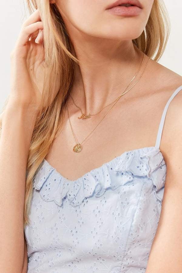Urban Outfitters Zodiac Layering Charm Necklace Set