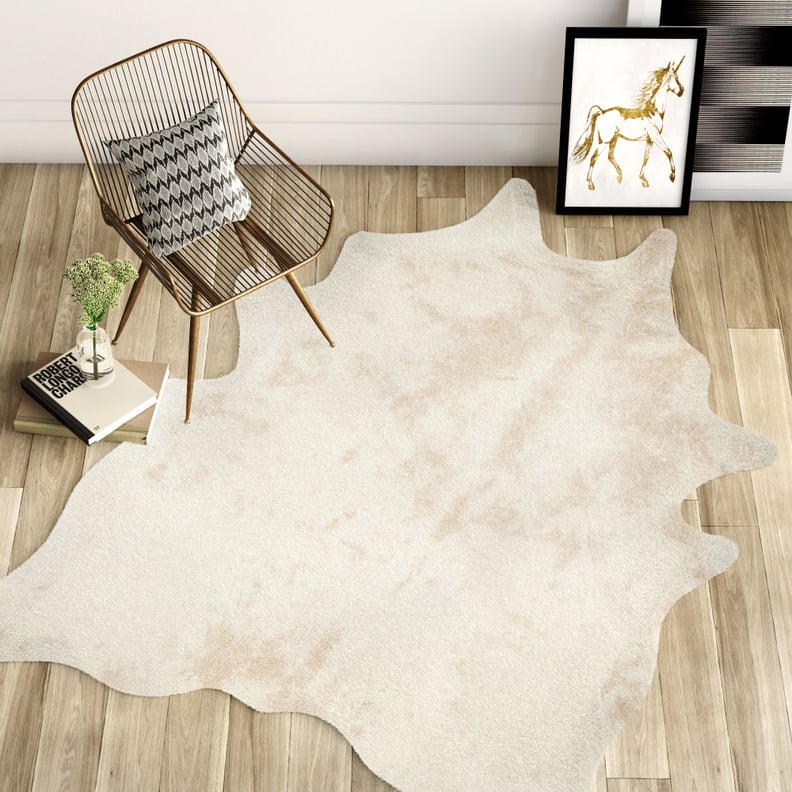 Cyrus Faux Cowhide Area Rug