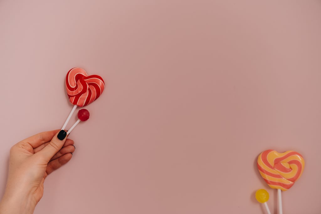 Lollipop Hearts Zoom Background