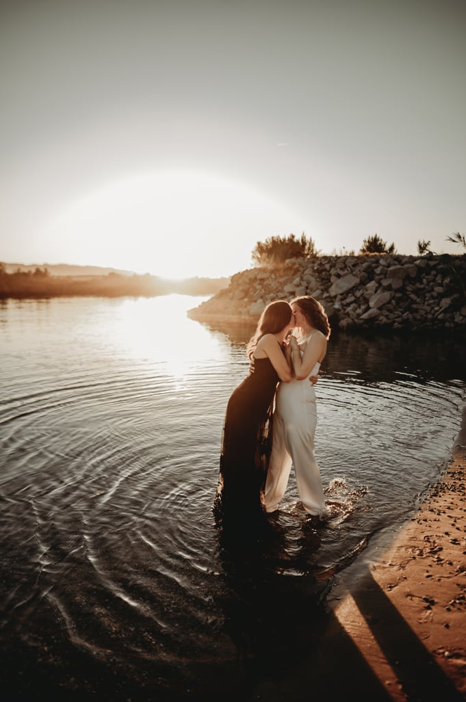 Sexy River Beach Engagement Photo Shoot