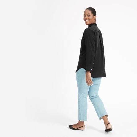 The Clean Silk Oversized Shirt