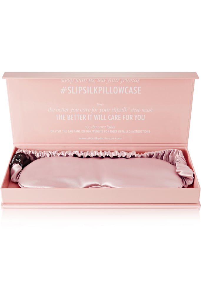 "Many of my friends travel a lot, like I do. My eye mask is one of my travel essentials that I'll be getting for all of the jet-setters on my list. I apply a thick layer of my Tata Harper Boosted Contouring Eye Mask and then put this on as soon as I find my seat on the plane. It makes such a difference in my quality of sleep so that I can look bright and rested when I land."
Slip Silk Eye Mask ($45)
