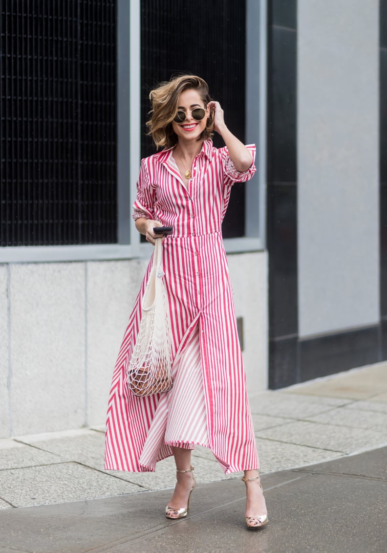 Opt For a Classic Summer Piece Like a Striped Shirtdress