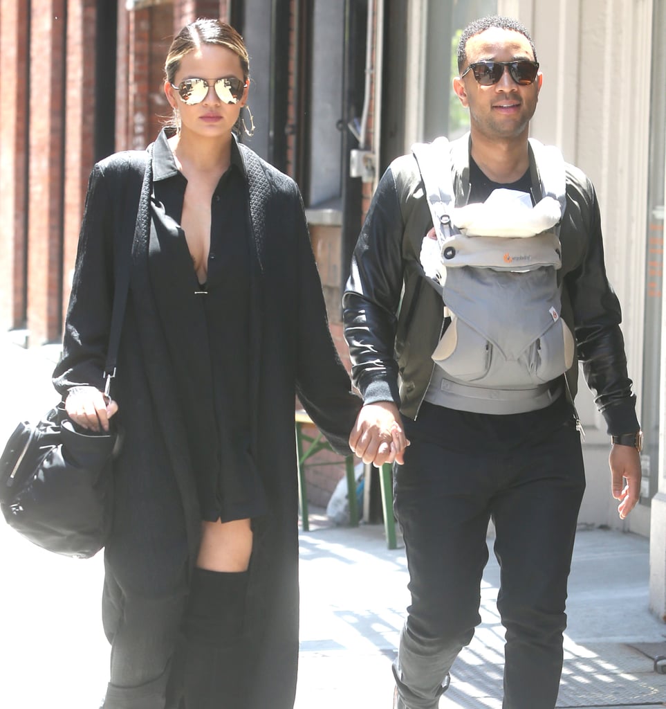 John Legend and Chrissy Teigen Out With Baby Luna May 2016