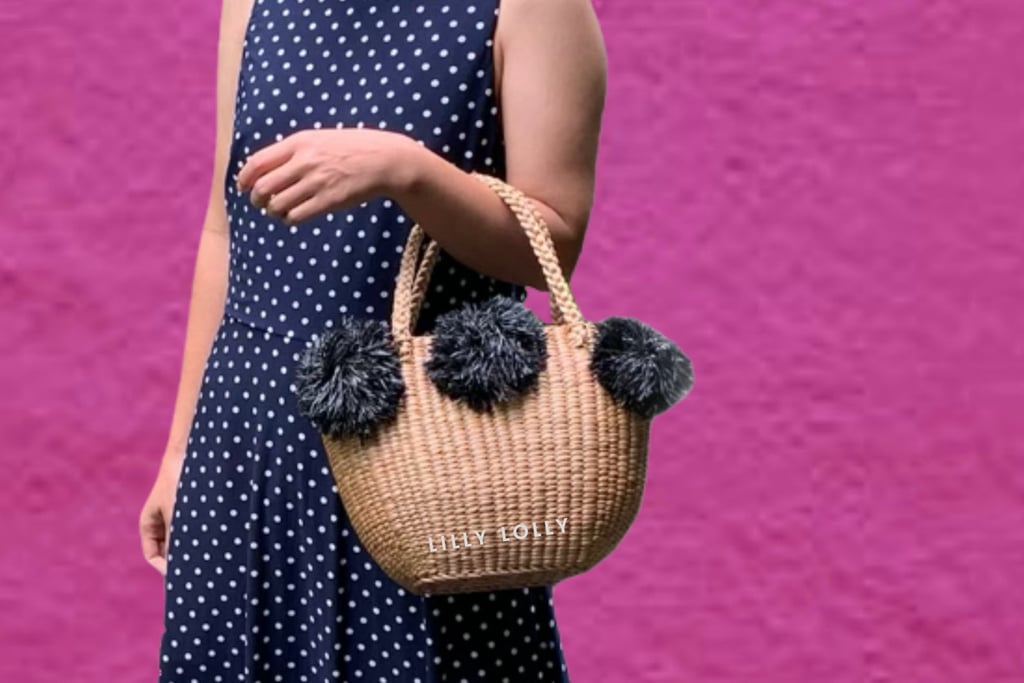 Lilly Lolly Style PomPom Tote Bag