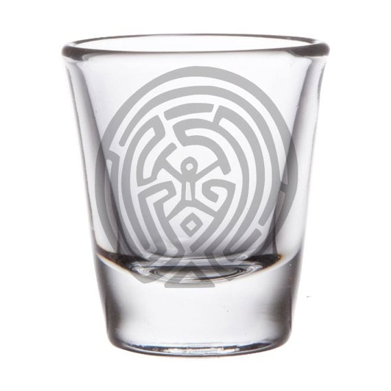Westworld Map Shot Glass