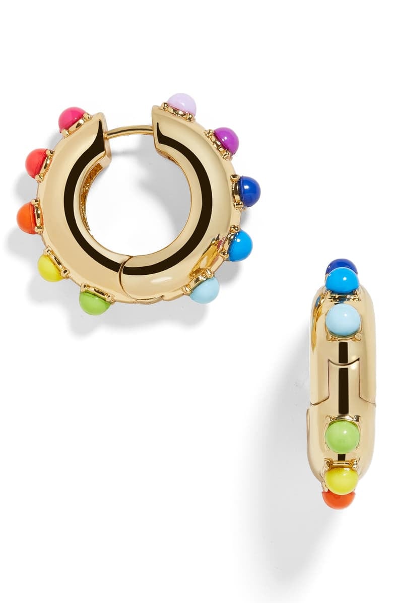 BaubleBar Alaynah Huggie Hoop Earrings