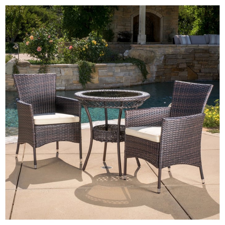 Parker Wicker Patio Bistro Seating Set With Cushions Best Target