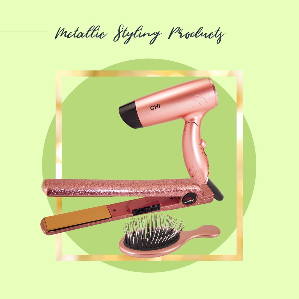 When us beauty girls love, we love hard. As if we needed an excuse to buy even more items in soft-pink shades and metallic finishes, this Chi styling set is shooting straight to the top of our holiday wish lists. The best part of all? The entire Target set is the cost of the cult-favorite flat iron alone! Even if the glitzy, feminine finish isn't quite your vibe, the set also comes in black, marble, and gold options.