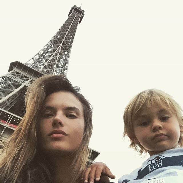 Alessandra Ambrosio Family Vacation in Paris