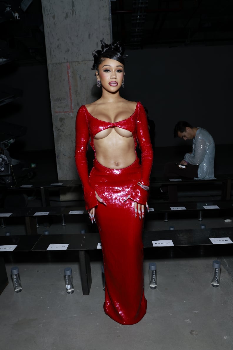 Saweetie at the LaQuan Smith Runway Show