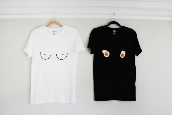 Pomilly Free the Nipple Embroidered T-Shirt