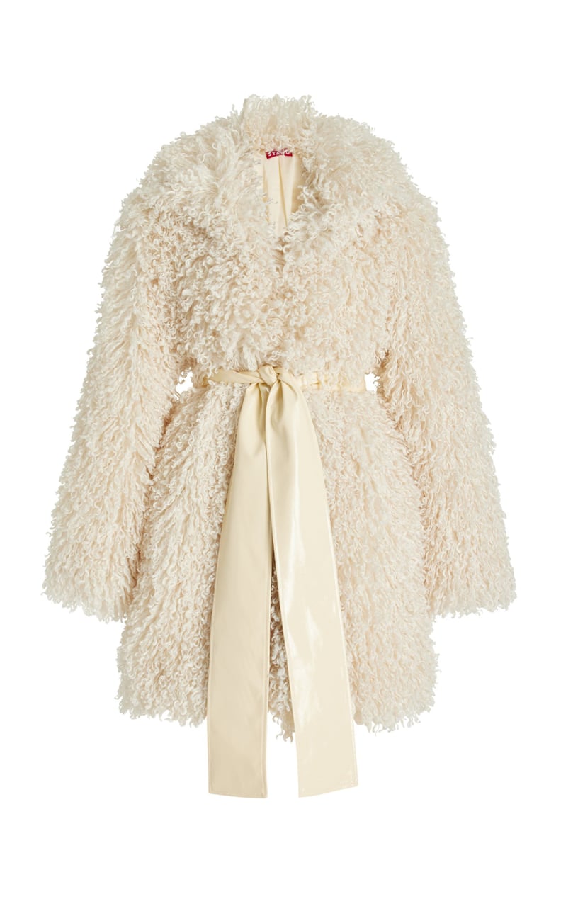 Staud Lydie Belted Sherpa Coat